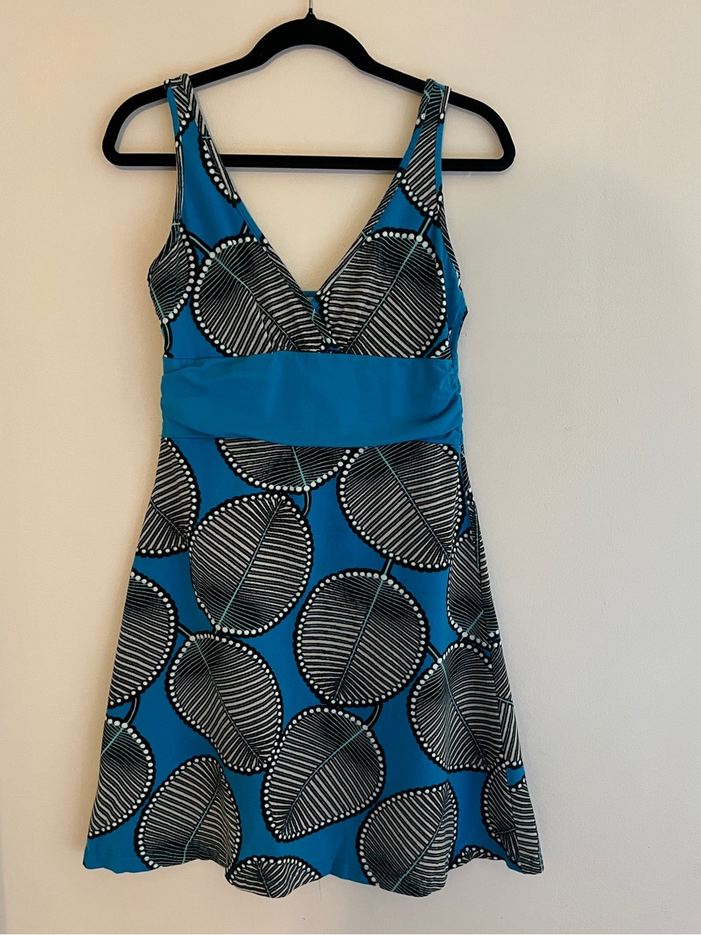 Patagonia Margot Palm Fronds Dress in Grecian Blue